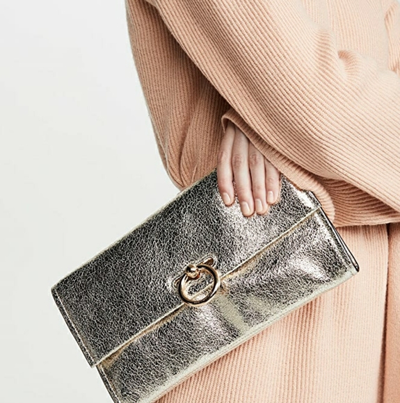 NWOT Rebecca Minkoff leather clutch - Picture 1 of 6